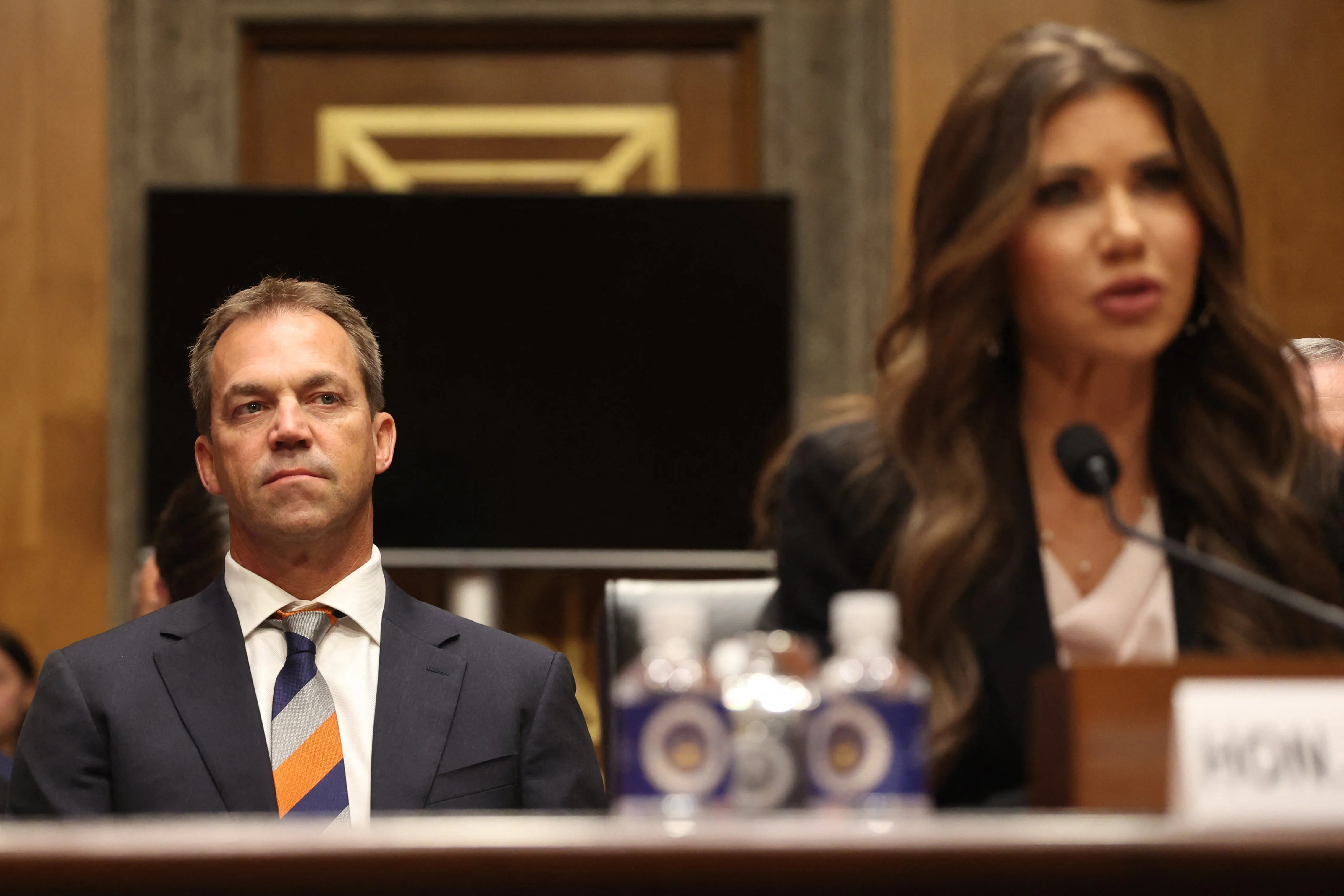 Former DHS Secretary Kristi Noem has begun divorce proceedings against Bryon Noem, her husband of 34 years, following allegations he engaged in a ‘bimbofication’ fetish online, according to Noem’s mom.