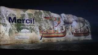 Britain sends late-night message to France as Bayeux Tapestry arrives
