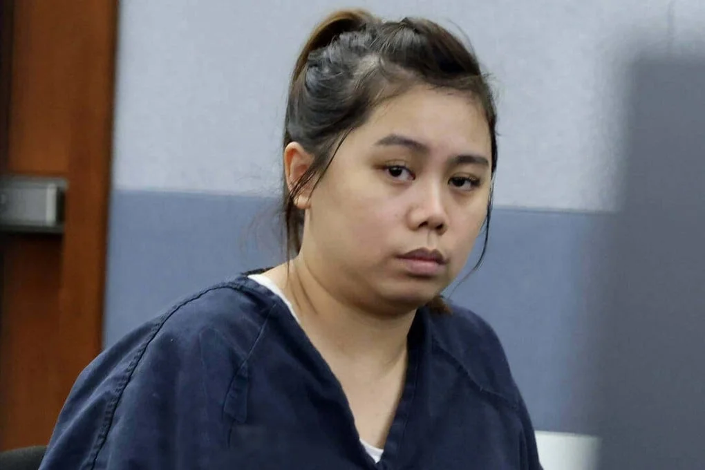 Jiaying Chen appears in court during a hearing at the Regional Justice Centre in Las Vegas on Tuesday. Photo: TNS