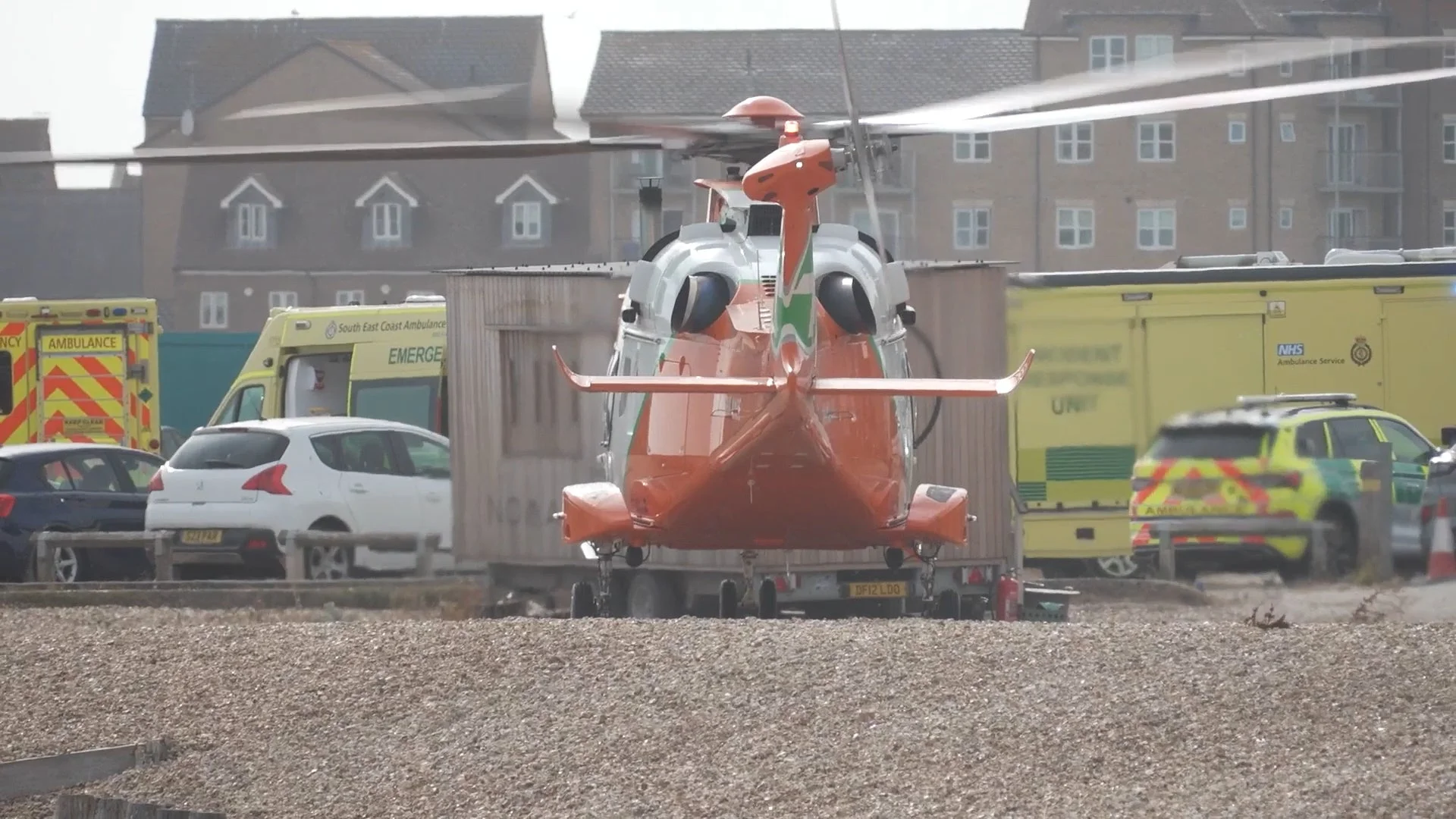 There was a huge emergency service response to the incident