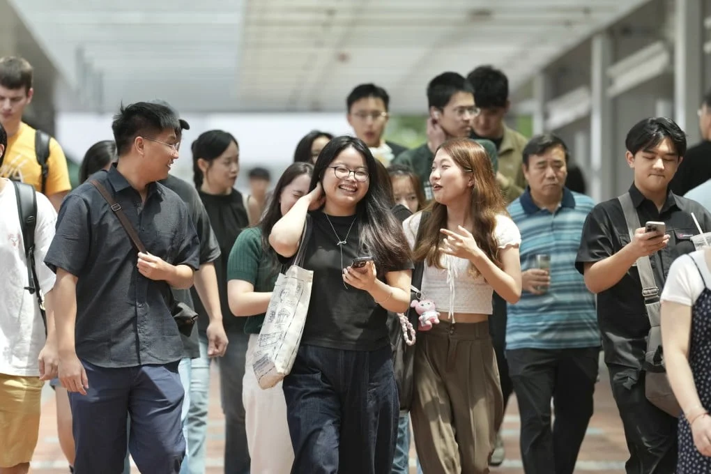 Students gather at the University of Hong Kong. Thursday’s results marked the highest reconsideration success rate since 2018. Photo: Karma Lo