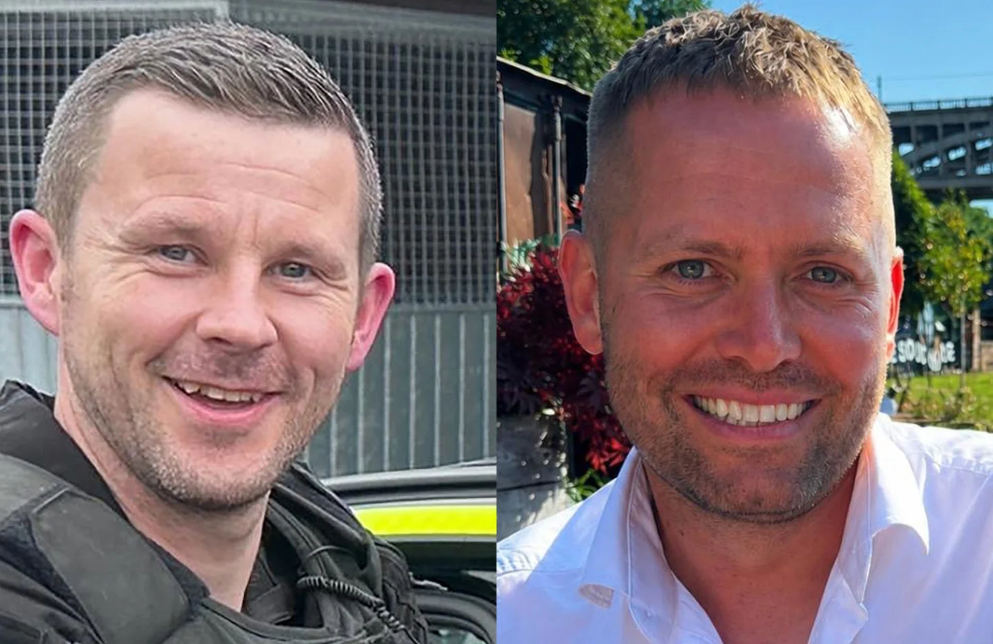 PC Tom Clough (left) and PC Matthew Blades