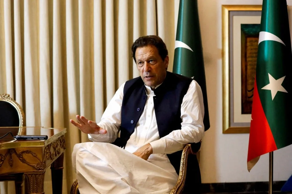 Former Pakistani Prime Minister Imran Khan in Lahore, Pakistan in March 2023. Photo: Reuters