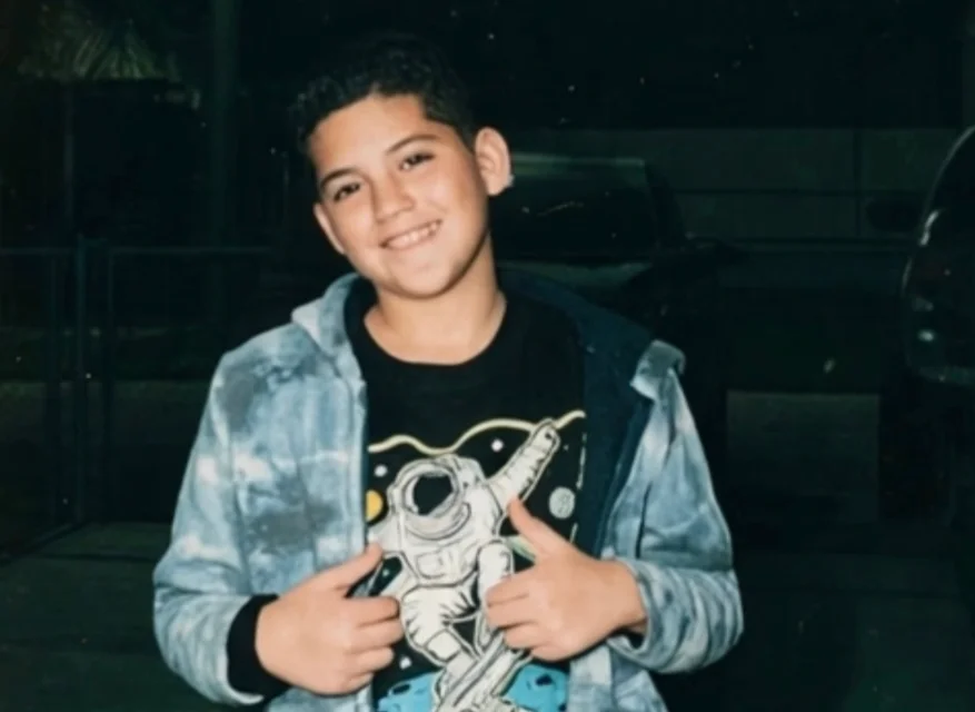 Olvin Daniel Cabrera Valladares (pictured), 13, was declared brain dead on October 2 after his shirt caught on a screw sticking out of an enclosed slide’s days earlier, his family says