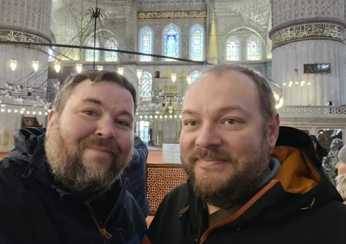 For Aaron (left) and Ben (right) the decision to adopt was made quite soon after they married in 2017