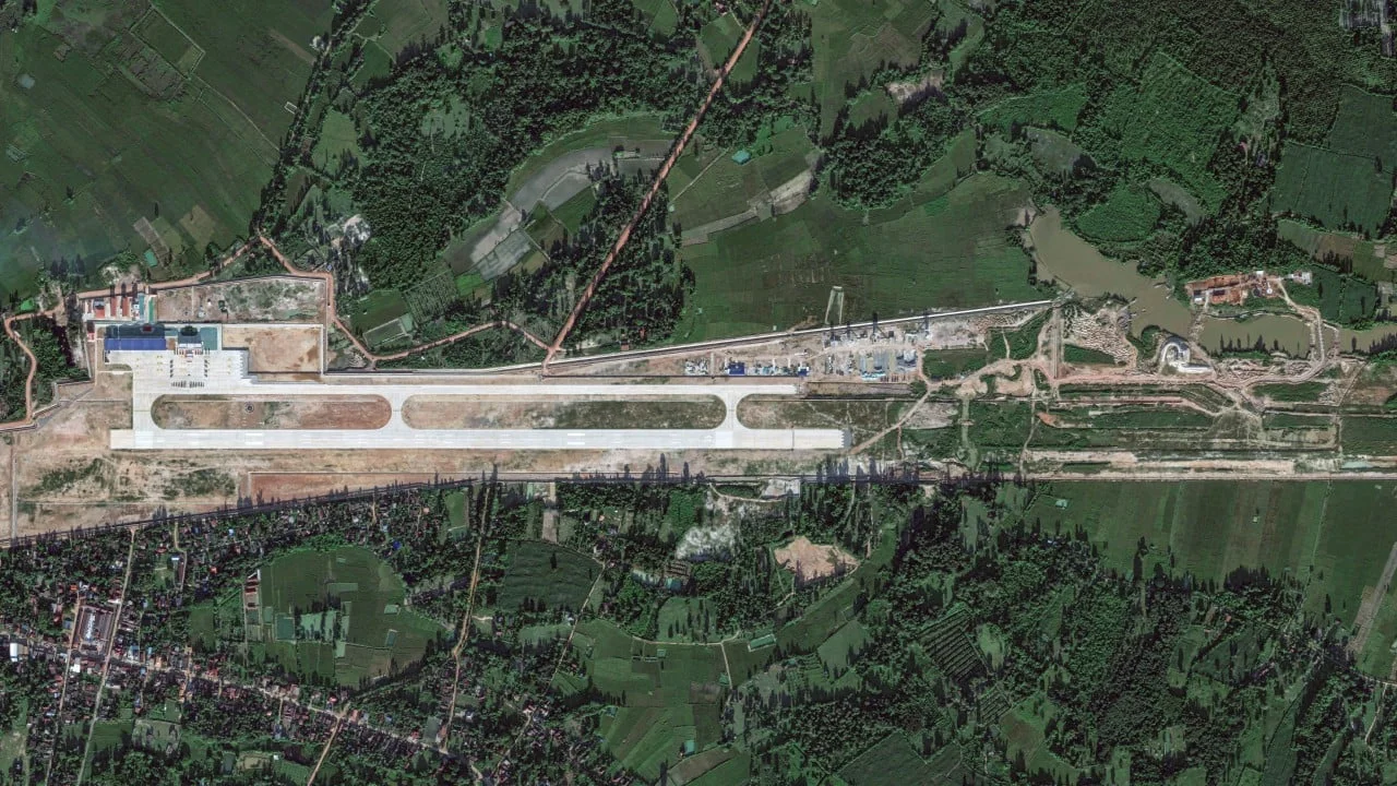 Are Chinese military aircraft already using a new joint air facility in Laos?