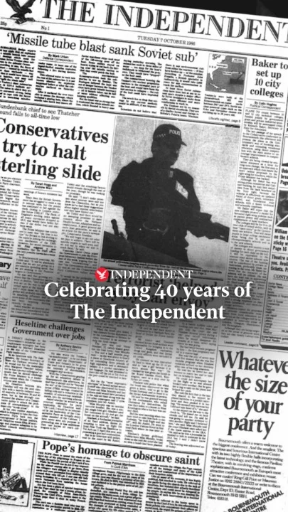 Celebrating 40 years of The Independent